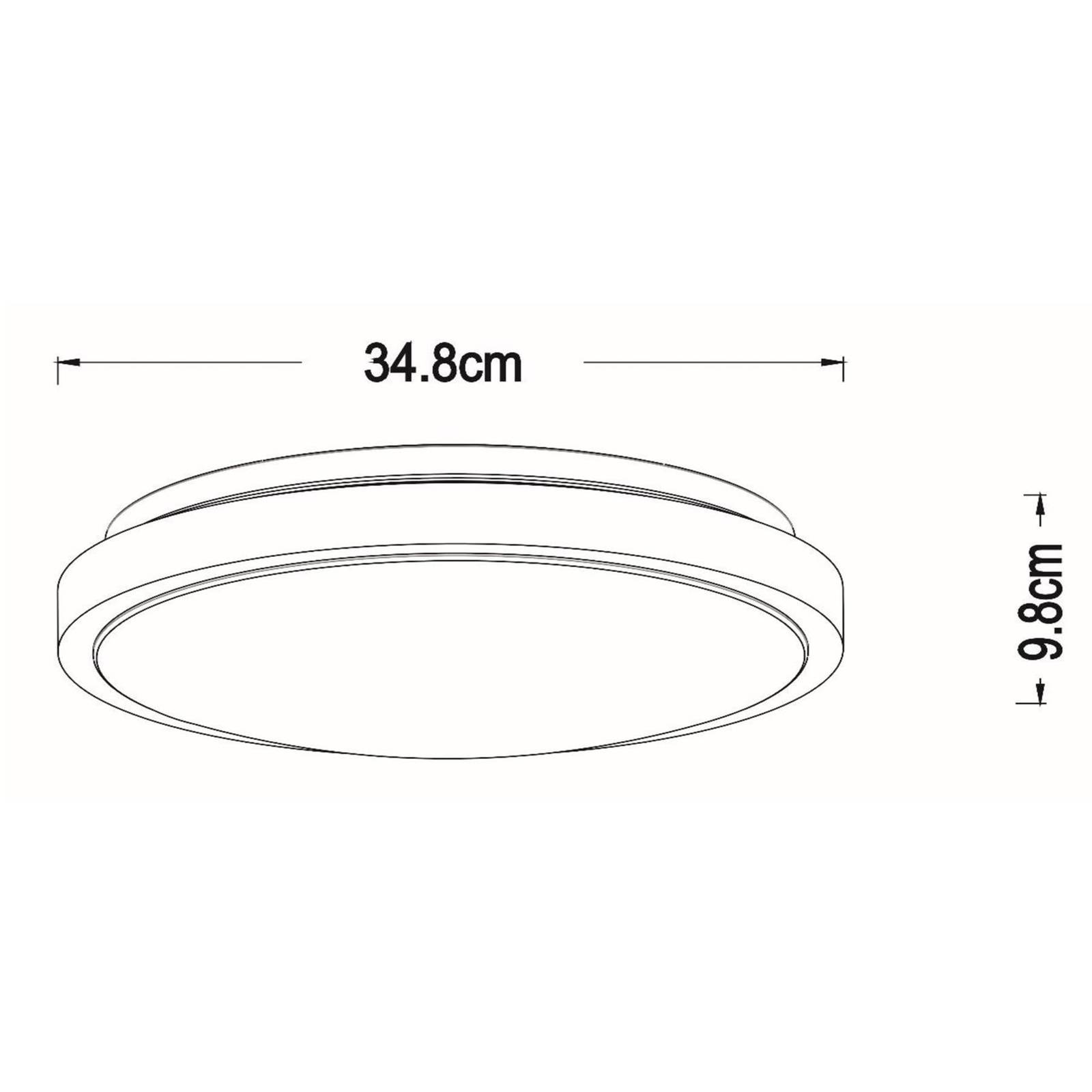 LED-Deckenleuchte Dasher, weiß, Ø 34,8 cm, Sensor, IP44 LED-Deckenleuchte Dasher, weiß, Ø 34,8 cm, Sensor, IP44 von Lucide