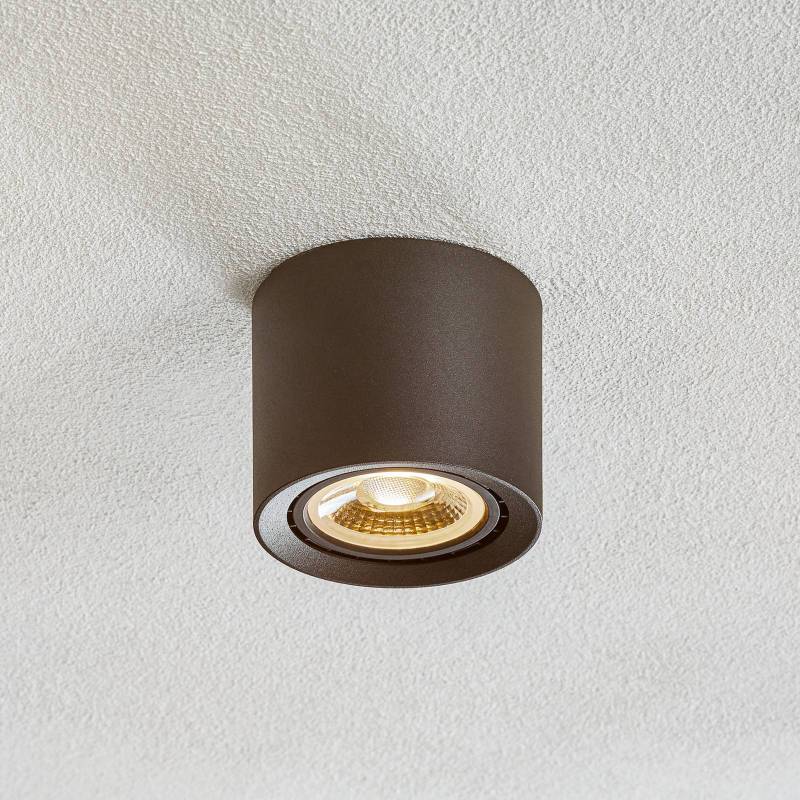 LED-Deckenleuchte Fedler dim to warm, schwarz von Lucide