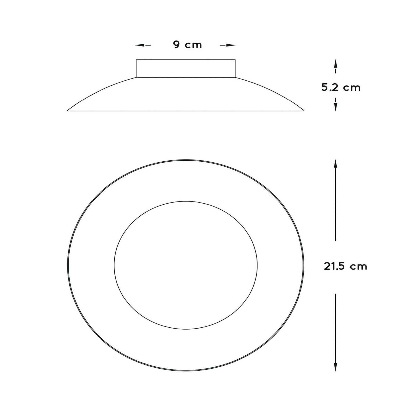 LED-Deckenleuchte Foskal in Weiß, Ø 21,5 cm von Lucide