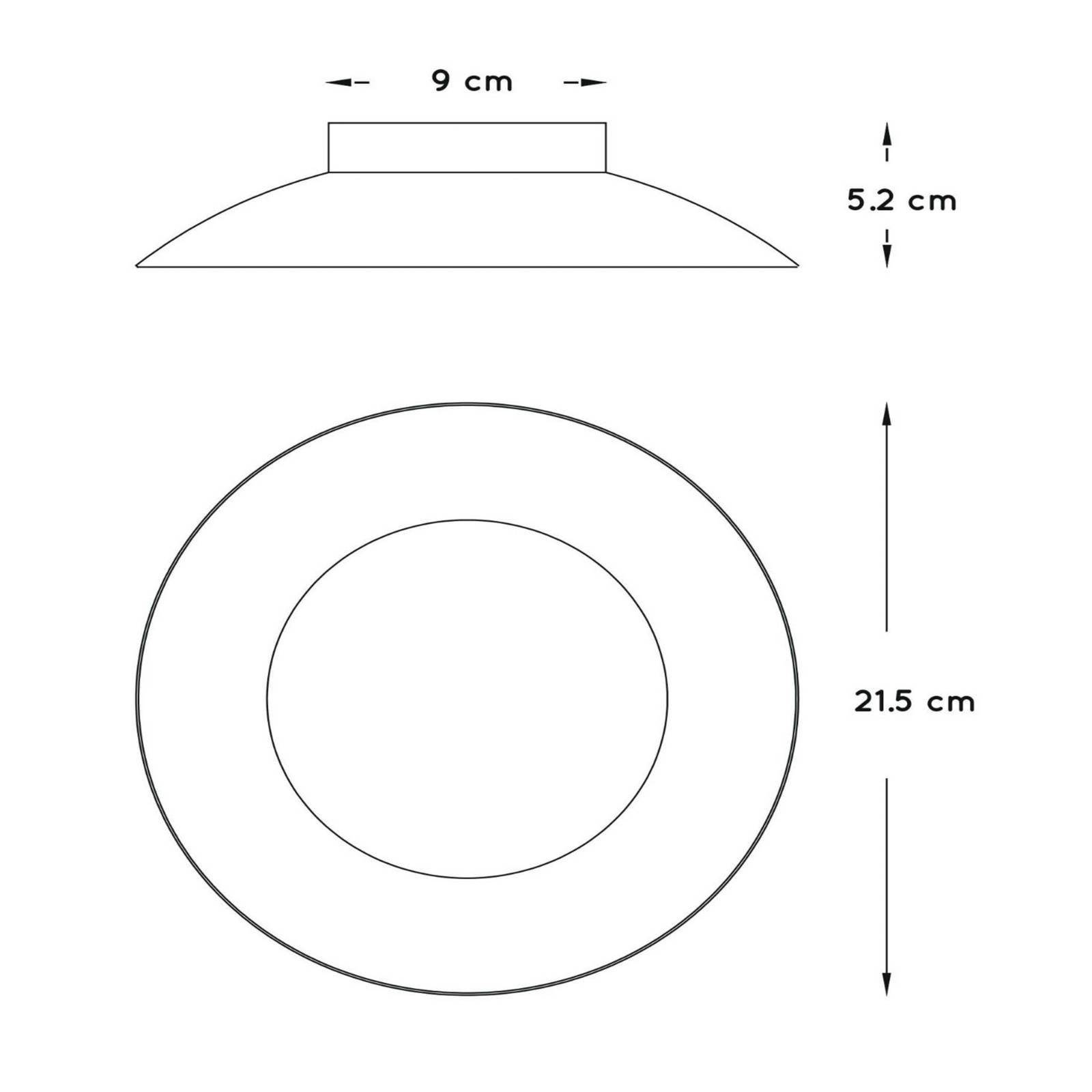 LED-Deckenleuchte Foskal messing, Ø 21,5 cm von Lucide