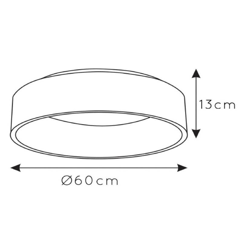 LED-Deckenleuchte Talowe, weiß, Ø 60 cm von Lucide