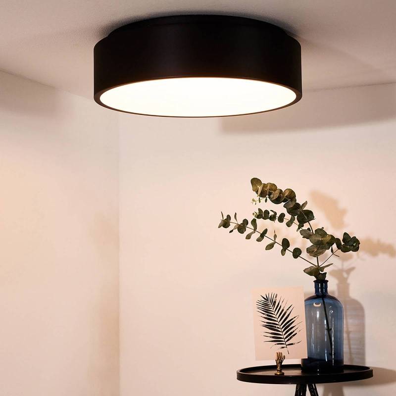 LED-Deckenleuchte Talowe schwarz Ø 45 cm von Lucide