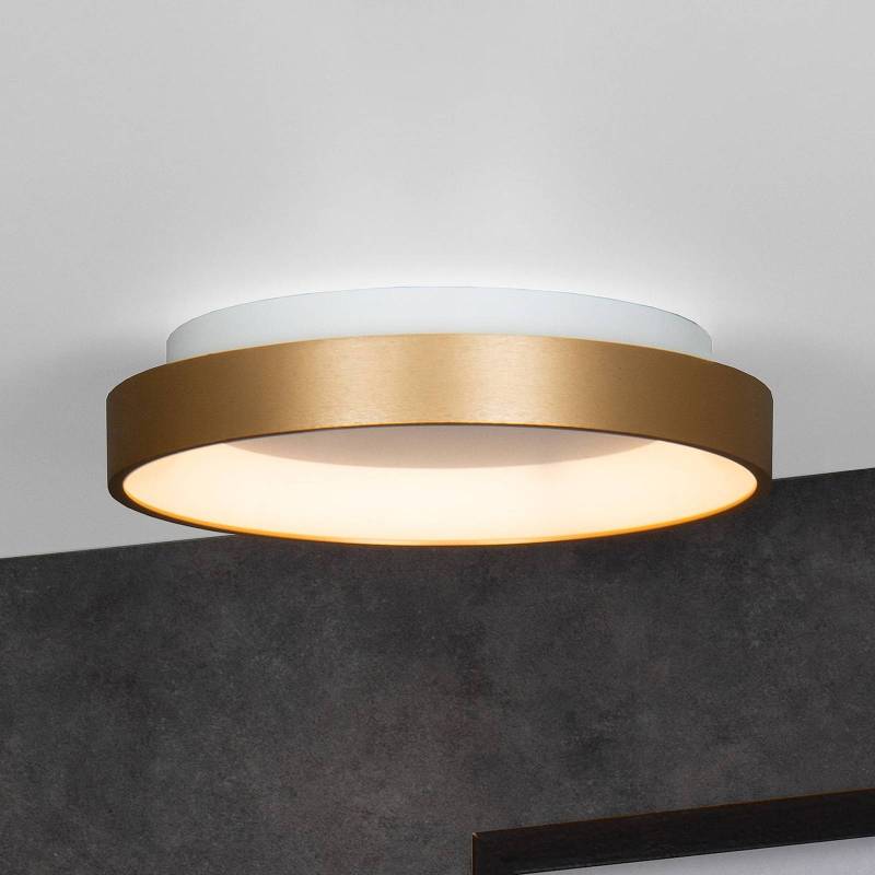 LED-Deckenleuchte Vidal, gold, Ø 28 cm, dimmbar, Acryl von Lucide