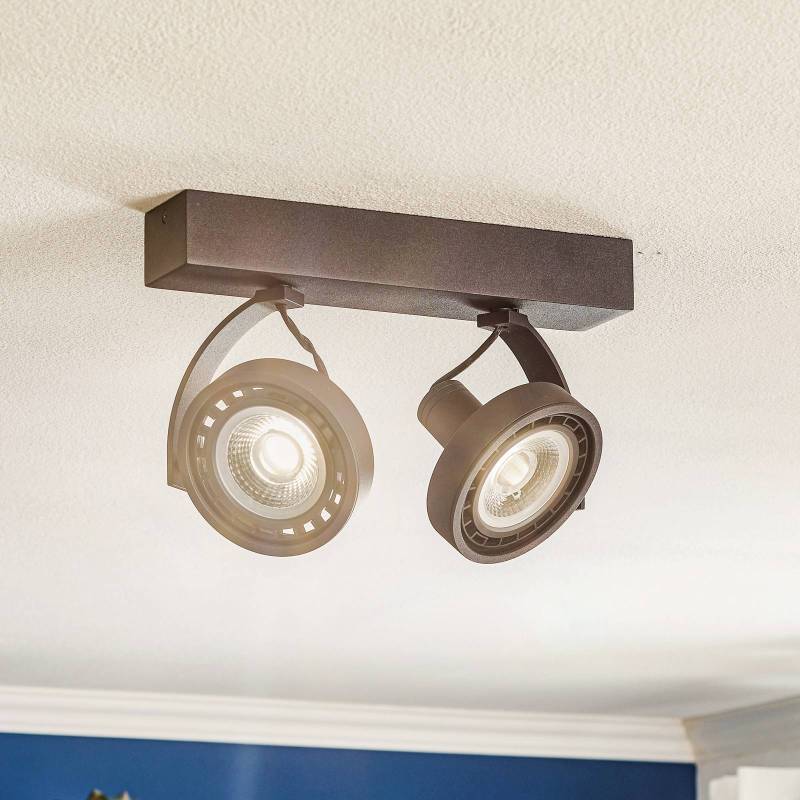 LED-Deckenstrahler Dorian zweiflammig, dim to warm von Lucide