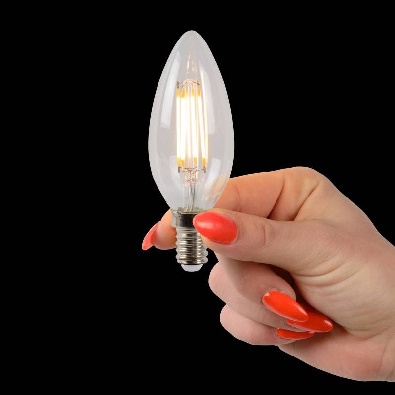 LED-Kerzenlampe E14 4W 2700K dimmbar 4er-Set von Lucide