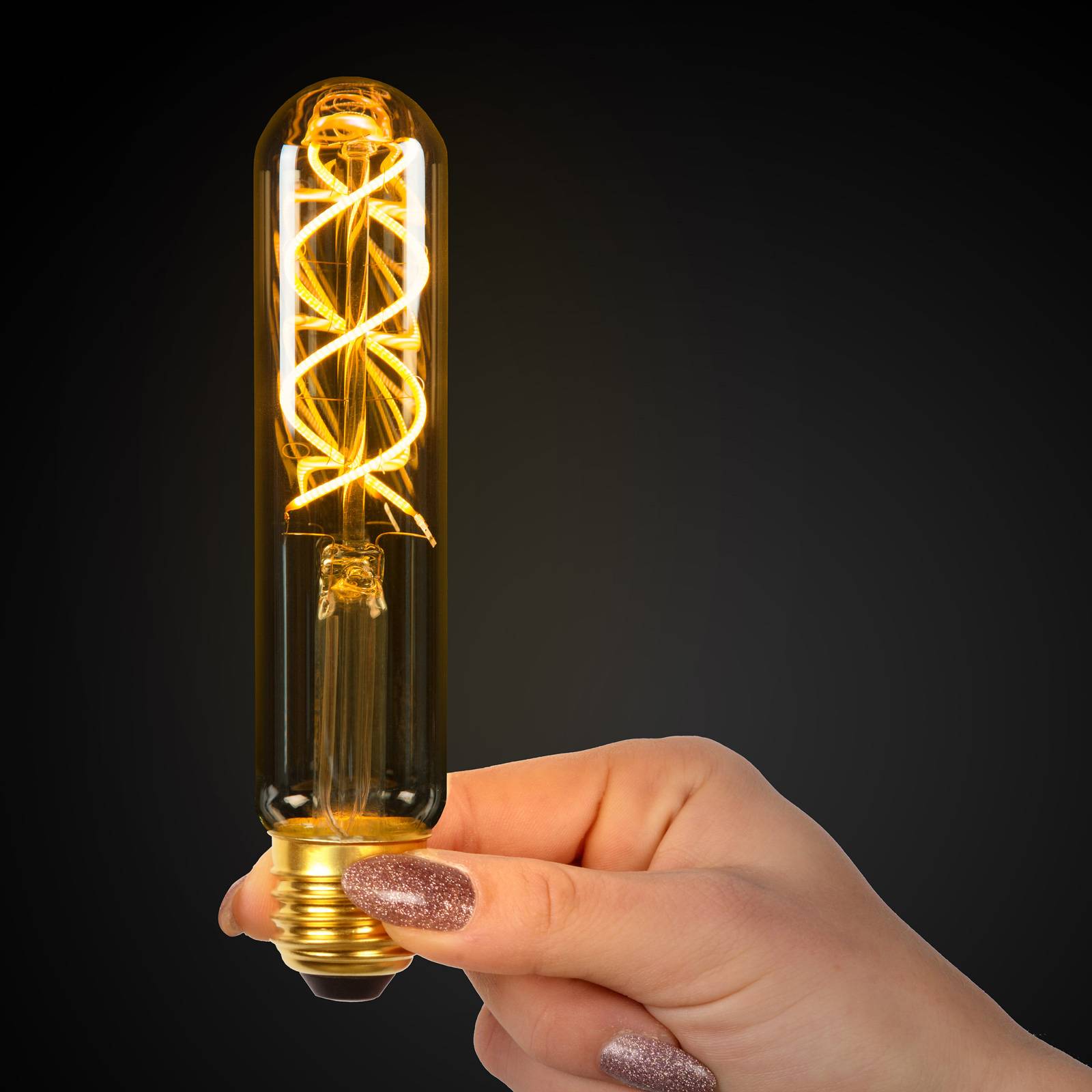LED-Lampe E27 Röhre T30 4W 2.200K amber Sensor von Lucide