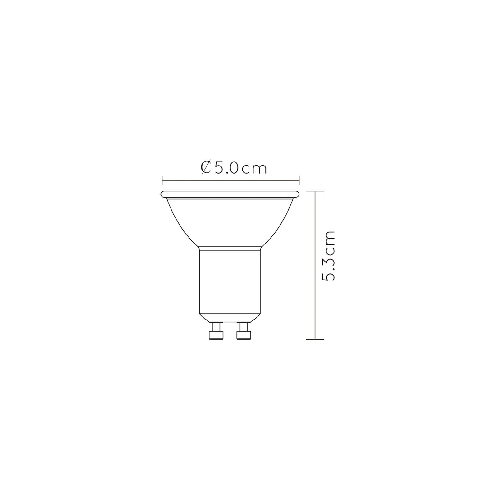 LED-Reflektor GU10 5W dim to warm, schwarz von Lucide