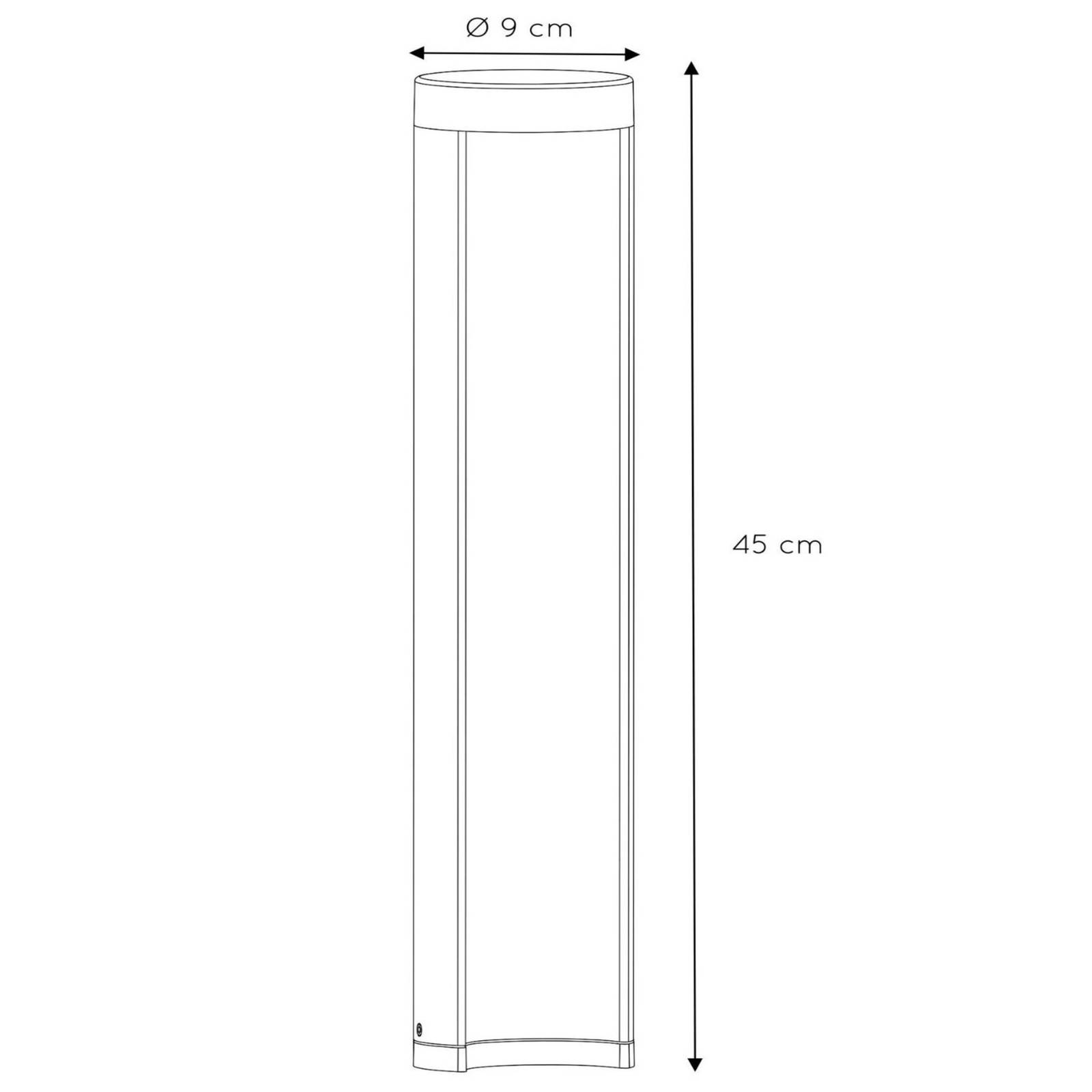 LED-Sockelleuchte Combo in Zylinderform, 45 cm von Lucide