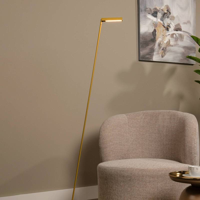 LED-Stehleuchte Lavale, ockergelb, dimmbar, Höhe 138 cm von Lucide