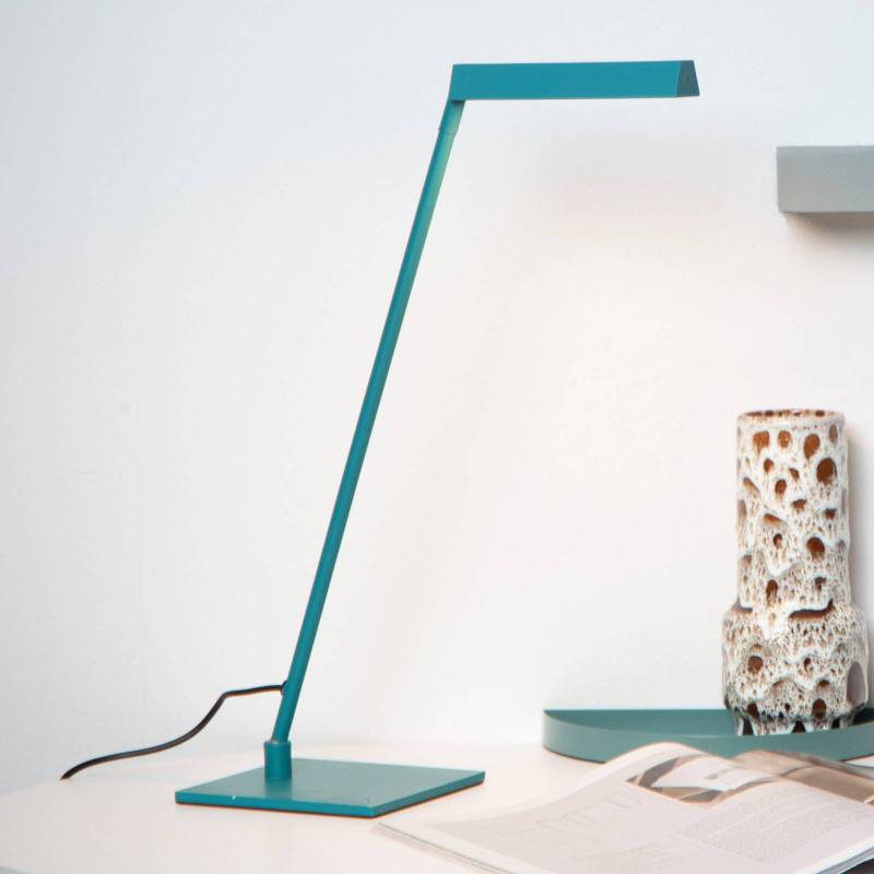 LED-Tischleuchte Lavale, türkis, dimmbar, Höhe 42 cm von Lucide