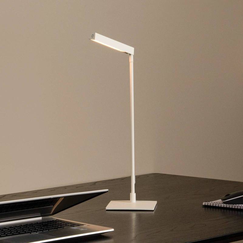 LED-Tischleuchte Lavale, weiß, dimmbar, Höhe 42 cm von Lucide