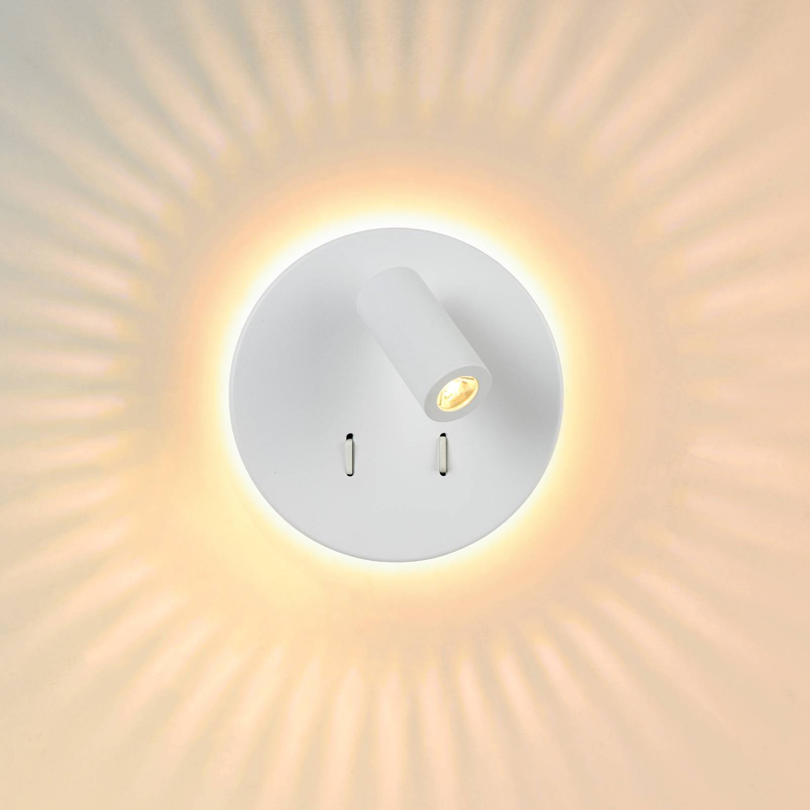 LED-Wandleuchte Bentjer 2 Lichtquellen weiß LED-Wandleuchte Bentjer 2 Lichtquellen weiß von Lucide