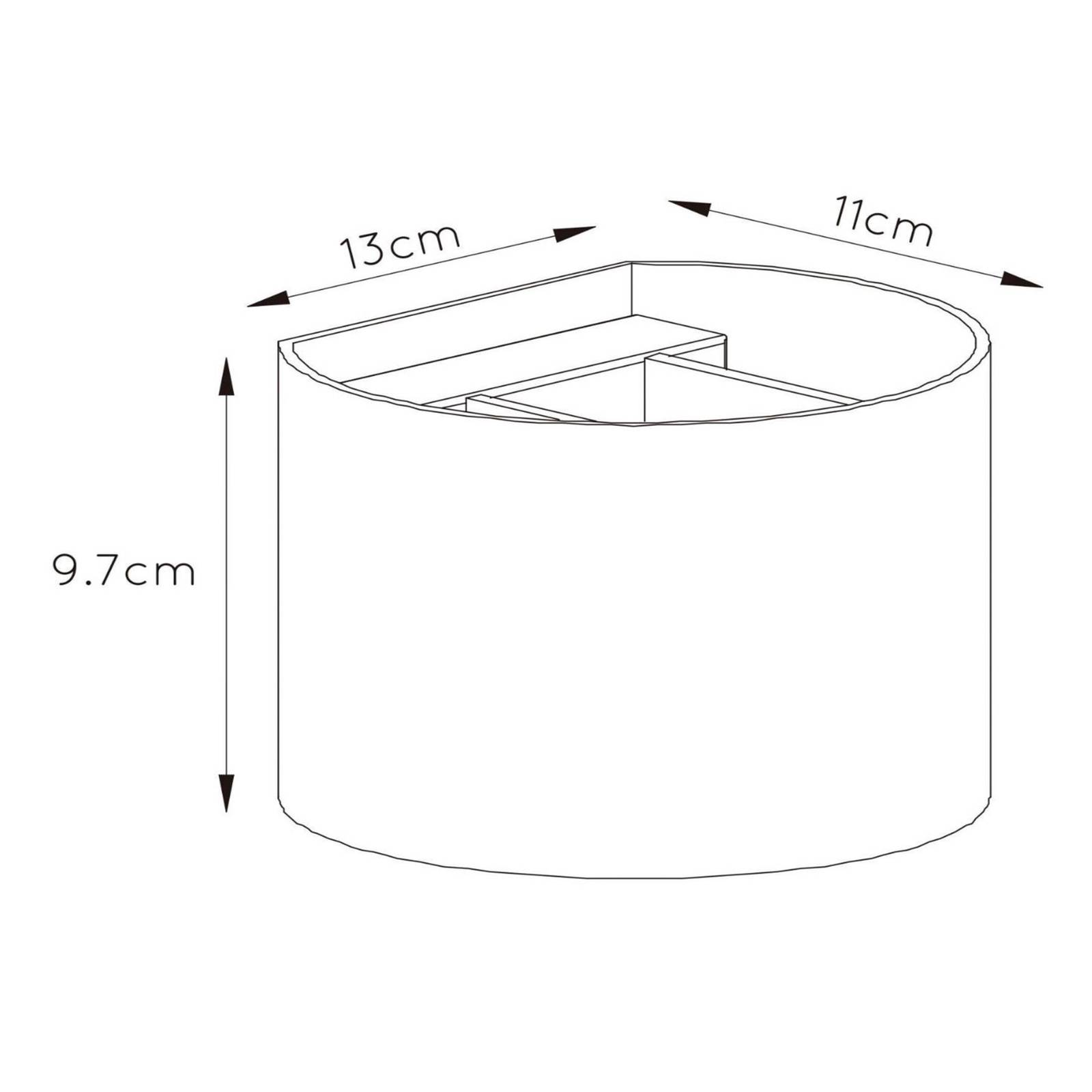 LED-Wandleuchte Xio, rund, altmessing von Lucide