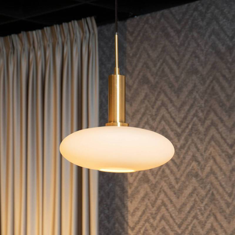Pendelleuchte Singala, Ø 30 cm, Glas, 1-flammig, opal, E27 von Lucide