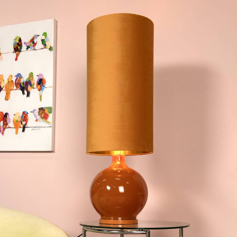 Stehleuchte Esterad, ocker, Ø 34 cm, Höhe 100 cm, Glas von Lucide