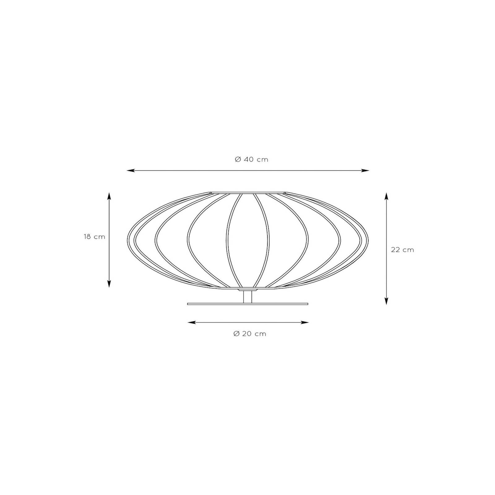 Tischleuchte Corina, creme, Ø 40 cm, E27, Kunststoff Tischleuchte Corina, creme, Ø 40 cm, E27, Kunststoff von Lucide