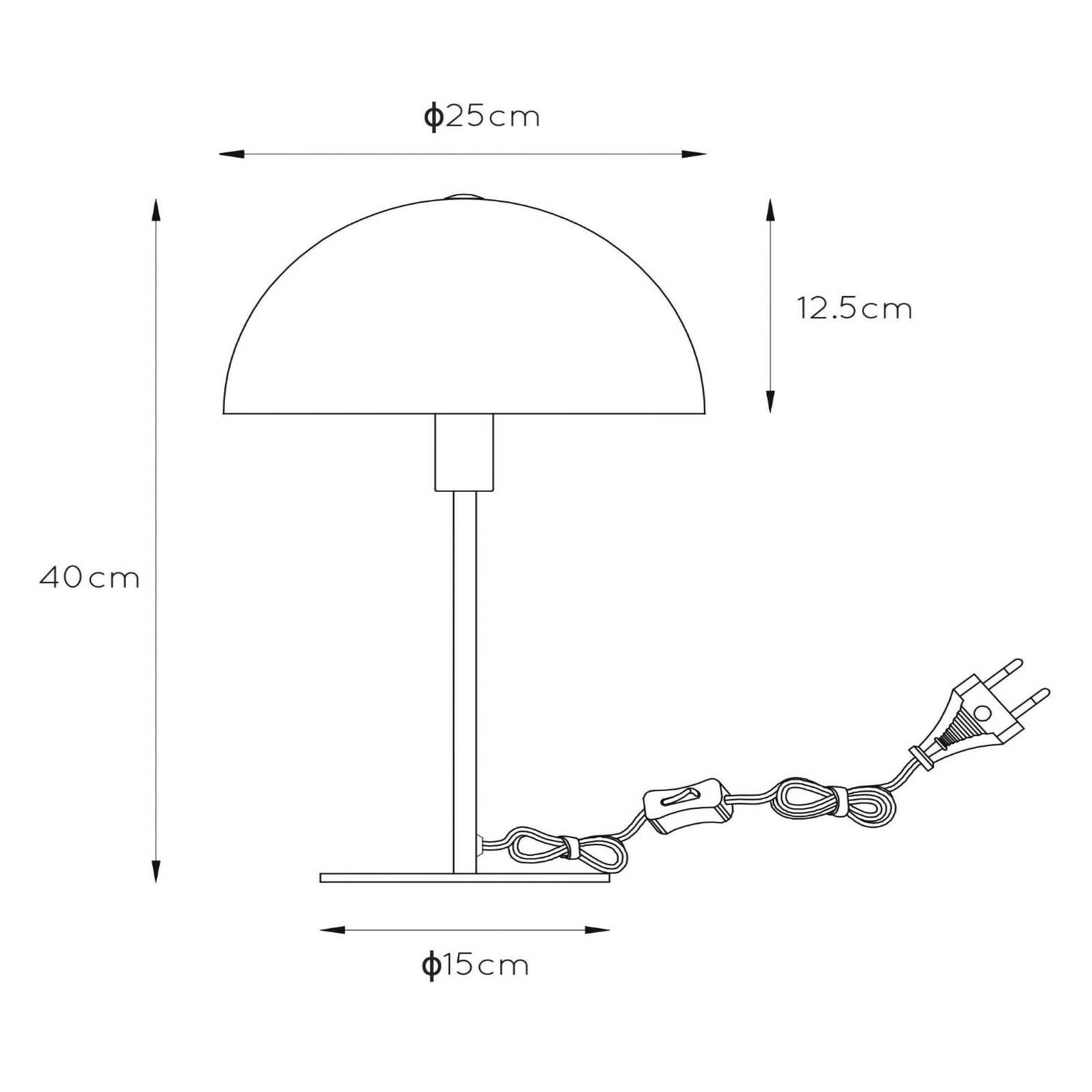 Tischleuchte Siemon aus Stahl, Ø 25 cm, grün von Lucide