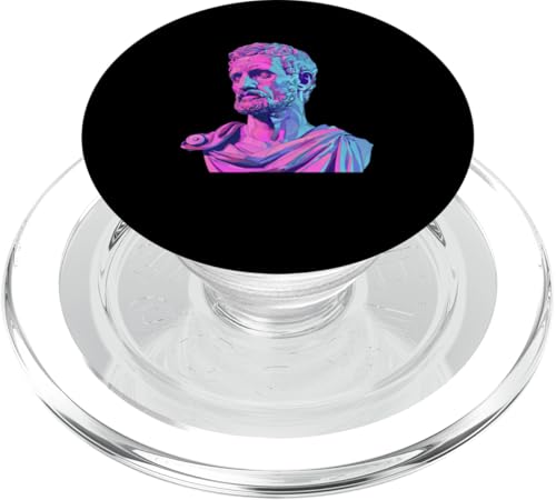 Seneca The Younger Vaporwave PopSockets PopGrip für MagSafe Seneca The Younger Vaporwave PopSockets PopGrip für MagSafe von Lucius Annaeus Seneca the Younger Roman Designs