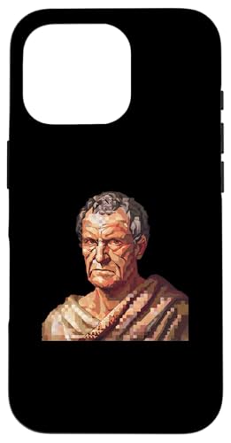 Seneca der Jüngere 8 Bit Hülle für iPhone 16 Pro von Lucius Annaeus Seneca the Younger Roman Designs