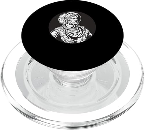 Seneca der Jüngere als Astronaut PopSockets PopGrip für MagSafe von Lucius Annaeus Seneca the Younger Roman Designs