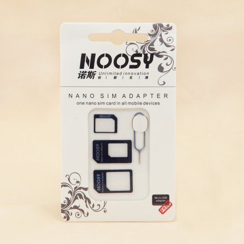3-in-1 Noosy Nano Micro Standard SIM-Karten-Adapter für Apple iPhone 4, 4S, 5 und Samsung Galaxy von Luck-express