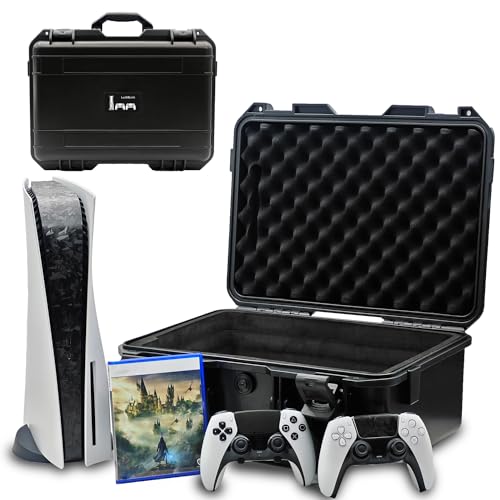 Luck&Link Tasche für PS5,Hard Shell Reisetasche Kompatibel mit Playstation 5 Konsole, Controllern, PS5 Tragetasche Schaumstoff für Standard und Digital Editions(Black, for PS5 (2020)) Luck&Link Tasche für PS5,Hard Shell Reisetasche Kompatibel mit Playstation 5 Konsole, Controllern, PS5 Tragetasche Schaumstoff für Standard und Digital Editions(Black, for PS5 (2020)) von Luck&Link