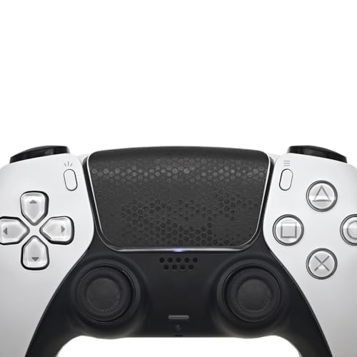Luck&Link TouchProtect PS5DualSense/Edge Enhanced Texture Skin kompatibel mit Playstation5 Aufkleber für ps5 Touch Trackpad (PS5DualSense(2pcs), Snake Scale-Schwarz) von Luck&Link