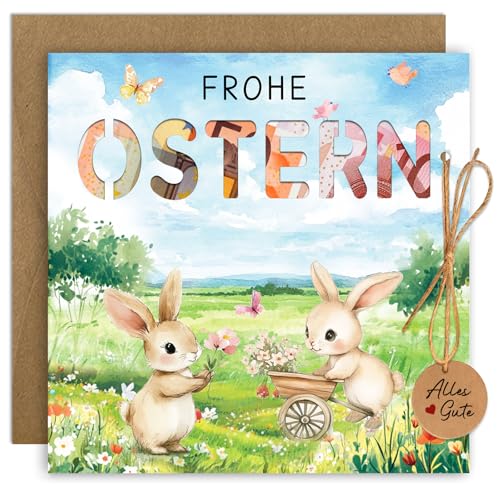 Luckeey Ostern Geschenke, Geldgeschenk Ostern, Osterkarten mit Umschlage Frohe Ostern Hohles Design, GeldgeschenkKarte Ostergeschenke Osterdekoration Luckeey Ostern Geschenke, Geldgeschenk Ostern, Osterkarten mit Umschlage Frohe Ostern Hohles Design, GeldgeschenkKarte Ostergeschenke Osterdekoration von Luckeey