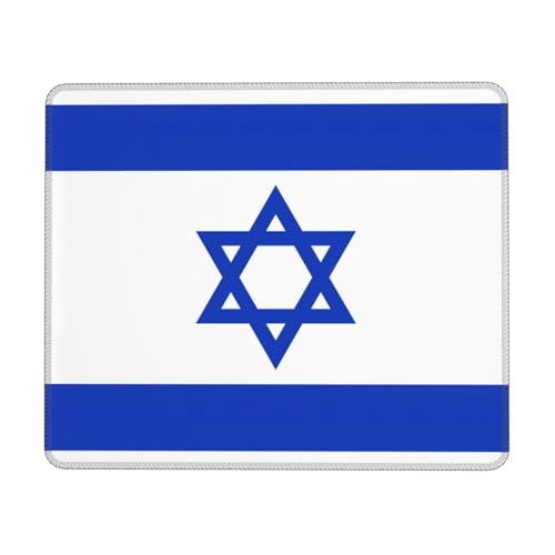 Mauspad mit israelischer Flagge, für Gaming, Büro, Computer, rechteckig, lustiges Design, Gummi, 25,4 x 30,5 cm, waschbar Mauspad mit israelischer Flagge, für Gaming, Büro, Computer, rechteckig, lustiges Design, Gummi, 25,4 x 30,5 cm, waschbar von Luckily&Day