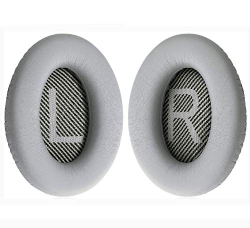 Bose Ersatz-Ohrpolster für Kopfhörer, komfortabel, Geräuschisolierung, kompatibel mit Bose QC35, QuietComfort 35II, QC25, QC15, QC2, AE2, AE2I, AE2W SoundTrue/SoundLink grau von Luckvan