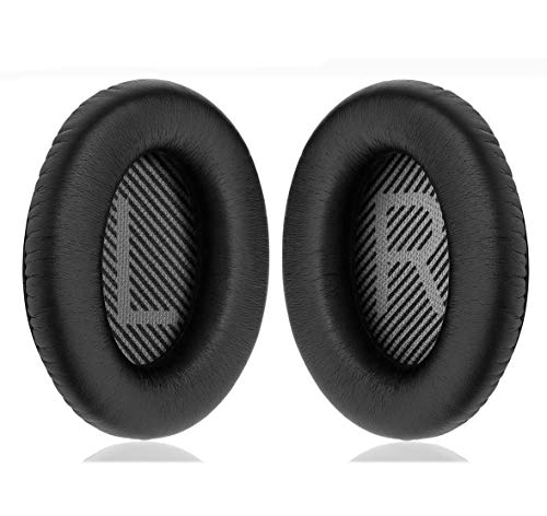 Bose Ersatz-Ohrpolster für Kopfhörer, komfortabel, Geräuschisolierung, kompatibel mit Bose QC35, QuietComfort 35II, QC25, QC15, QC2, AE2, AE2I, AE2W SoundTrue/SoundLink schwarz von Luckvan