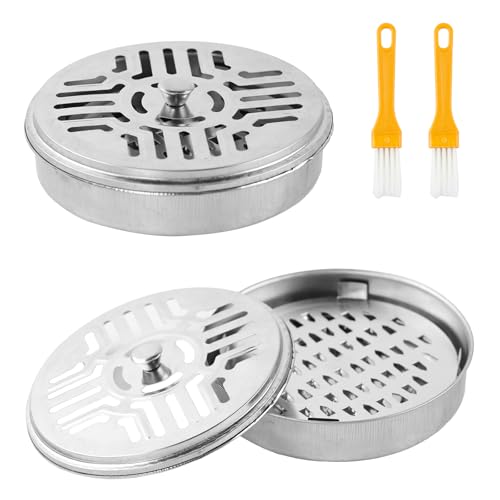 2 Stück Mückenspirale Halter, Mücken Spirale Behälter Mückenspirale Behälter Mit 2 Bürsten Portable Mückenspiralen Insektenspiralen Mosquito Coil Halter für Haus Garten Camping Angeln Reise 2 Stück Mückenspirale Halter, Mücken Spirale Behälter Mückenspirale Behälter Mit 2 Bürsten Portable Mückenspiralen Insektenspiralen Mosquito Coil Halter für Haus Garten Camping Angeln Reise von Luckwaii