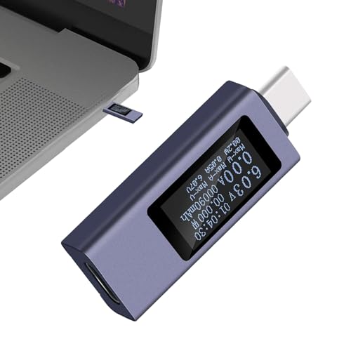 USB-Typ-C-Tester, USB-Tester, Spannungs- und Stromtester | Elektrischer Stromtester,Elektrischer Strommesser, PD-Handy-Ladegerät-Tester für Strombank von Luckxing