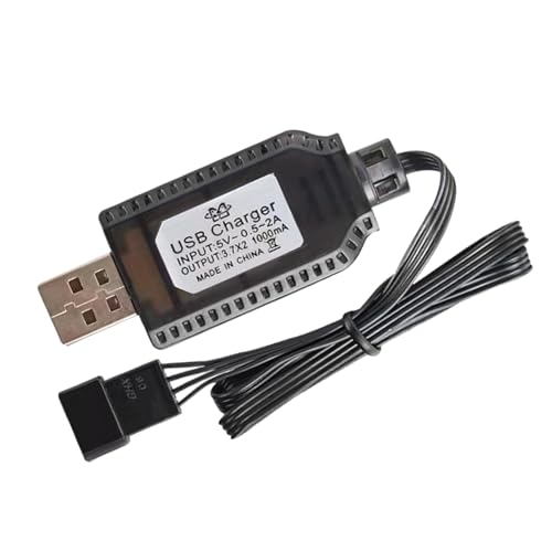 USB-Lithium-Akku-Ladegerät - 7,4V 1000mA Schnellladekabel für Spielzeugbatterie,Ladegerät für Drohne mit Sicherheitsschutz und automatisch für SM-2P SM-3P SM-4P Luckxing von Luckxing