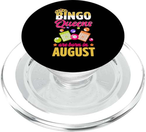 Bingo-Königinnen werden im Geburtsmonat August geboren. Bingo Queen PopSockets PopGrip für MagSafe Bingo-Königinnen werden im Geburtsmonat August geboren. Bingo Queen PopSockets PopGrip für MagSafe von Lucky Bingo Birthday Party Supplies for Grandma