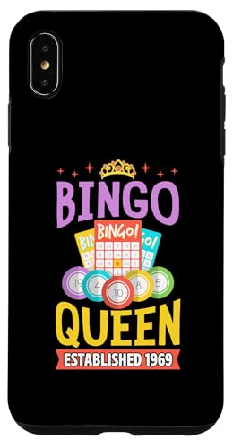 Bingo Queen gegründet 1969 Geburtsjahr Bingo Geburtstagsparty Hülle für iPhone XS Max Bingo Queen gegründet 1969 Geburtsjahr Bingo Geburtstagsparty Hülle für iPhone XS Max von Lucky Bingo Birthday Party Supplies for Grandma