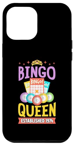 Bingo Queen gegründet 1974 Geburtsjahr Bingo Geburtstagsparty Hülle für iPhone 12 Pro Max Bingo Queen gegründet 1974 Geburtsjahr Bingo Geburtstagsparty Hülle für iPhone 12 Pro Max von Lucky Bingo Birthday Party Supplies for Grandma