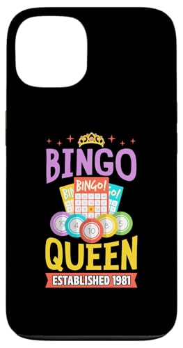 Bingo Queen gegründet 1981 Geburtsjahr Bingo Geburtstagsparty Hülle für iPhone 13 Bingo Queen gegründet 1981 Geburtsjahr Bingo Geburtstagsparty Hülle für iPhone 13 von Lucky Bingo Birthday Party Supplies for Grandma