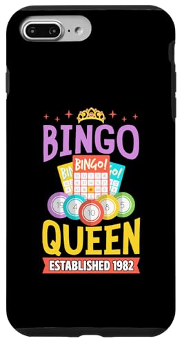 Bingo Queen gegründet 1982 Geburtsjahr Bingo Geburtstagsparty Hülle für iPhone 7 Plus/8 Plus Bingo Queen gegründet 1982 Geburtsjahr Bingo Geburtstagsparty Hülle für iPhone 7 Plus/8 Plus von Lucky Bingo Birthday Party Supplies for Grandma