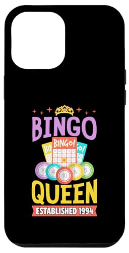 Bingo Queen gegründet 1994 Geburtsjahr Bingo Geburtstagsparty Hülle für iPhone 12 Pro Max Bingo Queen gegründet 1994 Geburtsjahr Bingo Geburtstagsparty Hülle für iPhone 12 Pro Max von Lucky Bingo Birthday Party Supplies for Grandma