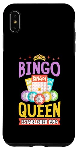 Bingo Queen gegründet 1994 Geburtsjahr Bingo Geburtstagsparty Hülle für iPhone XS Max Bingo Queen gegründet 1994 Geburtsjahr Bingo Geburtstagsparty Hülle für iPhone XS Max von Lucky Bingo Birthday Party Supplies for Grandma