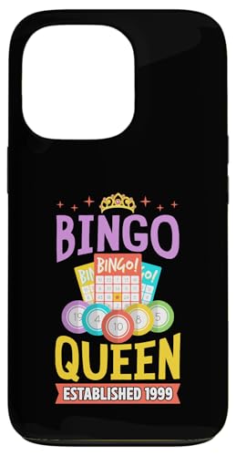 Bingo Queen gegründet 1999 Geburtsjahr Bingo Geburtstagsparty Hülle für iPhone 13 Pro Bingo Queen gegründet 1999 Geburtsjahr Bingo Geburtstagsparty Hülle für iPhone 13 Pro von Lucky Bingo Birthday Party Supplies for Grandma
