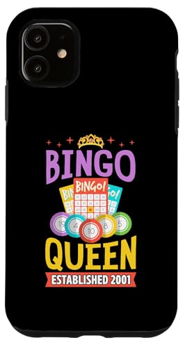 Bingo Queen gegründet 2001 Geburtsjahr Bingo Geburtstagsparty Hülle für iPhone 11 Bingo Queen gegründet 2001 Geburtsjahr Bingo Geburtstagsparty Hülle für iPhone 11 von Lucky Bingo Birthday Party Supplies for Grandma