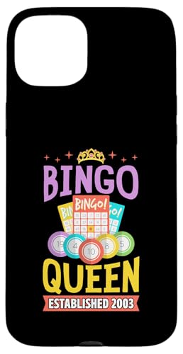 Bingo Queen gegründet 2003 Geburtsjahr Bingo Geburtstagsparty Hülle für iPhone 15 Plus Bingo Queen gegründet 2003 Geburtsjahr Bingo Geburtstagsparty Hülle für iPhone 15 Plus von Lucky Bingo Birthday Party Supplies for Grandma