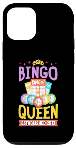 Bingo Queen gegründet 2012 Geburtsjahr Bingo Geburtstagsparty Hülle für iPhone 12/12 Pro Bingo Queen gegründet 2012 Geburtsjahr Bingo Geburtstagsparty Hülle für iPhone 12/12 Pro von Lucky Bingo Birthday Party Supplies for Grandma