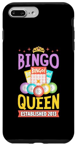 Bingo Queen gegründet 2013 Geburtsjahr Bingo Geburtstagsparty Hülle für iPhone 7 Plus/8 Plus Bingo Queen gegründet 2013 Geburtsjahr Bingo Geburtstagsparty Hülle für iPhone 7 Plus/8 Plus von Lucky Bingo Birthday Party Supplies for Grandma