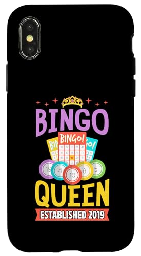 Bingo Queen gegründet 2019 Geburtsjahr Bingo Geburtstagsfeier Hülle für iPhone X/XS Bingo Queen gegründet 2019 Geburtsjahr Bingo Geburtstagsfeier Hülle für iPhone X/XS von Lucky Bingo Birthday Party Supplies for Grandma