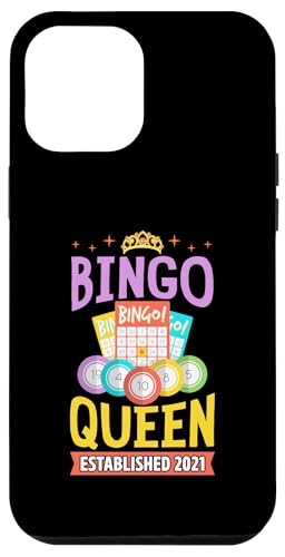 Bingo Queen gegründet 2021 Geburtsjahr Bingo Geburtstagsfeier Hülle für iPhone 12 Pro Max Bingo Queen gegründet 2021 Geburtsjahr Bingo Geburtstagsfeier Hülle für iPhone 12 Pro Max von Lucky Bingo Birthday Party Supplies for Grandma