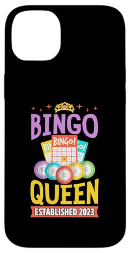 Bingo Queen gegründet 2023 Geburtsjahr Bingo Geburtstagsfeier Hülle für iPhone 14 Plus Bingo Queen gegründet 2023 Geburtsjahr Bingo Geburtstagsfeier Hülle für iPhone 14 Plus von Lucky Bingo Birthday Party Supplies for Grandma