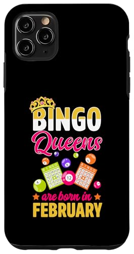 Bingo Queens Are Born In Februar Birthth Month Bingo Queen Hülle für iPhone 11 Pro Max von Lucky Bingo Birthday Party Supplies for Grandma